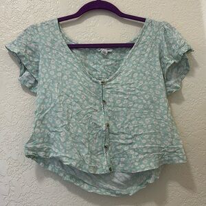 Mint crop top
